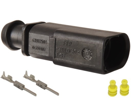 Роз'єм 2 контактний гальмівний колодка на Audi, Seat, Skoda, VW VAG 1J0973802