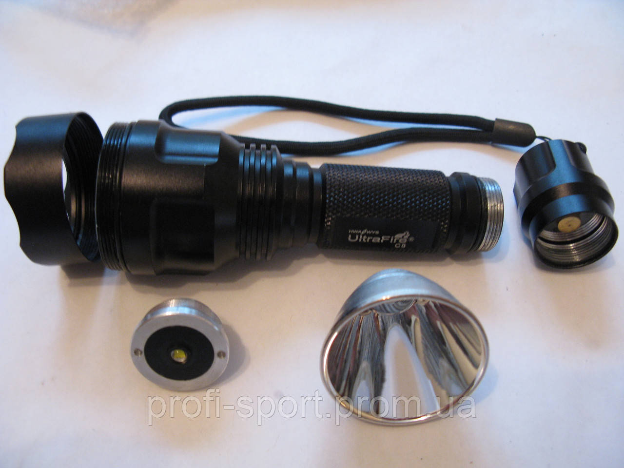 Ultrafire C8 Cree XML T6 тактический фонарик 18650 - фото 5 - id-p412066517