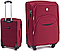 Валіза Wings 1708 тканинна Маленька (S) на 4 колесах Бордова, фото 5