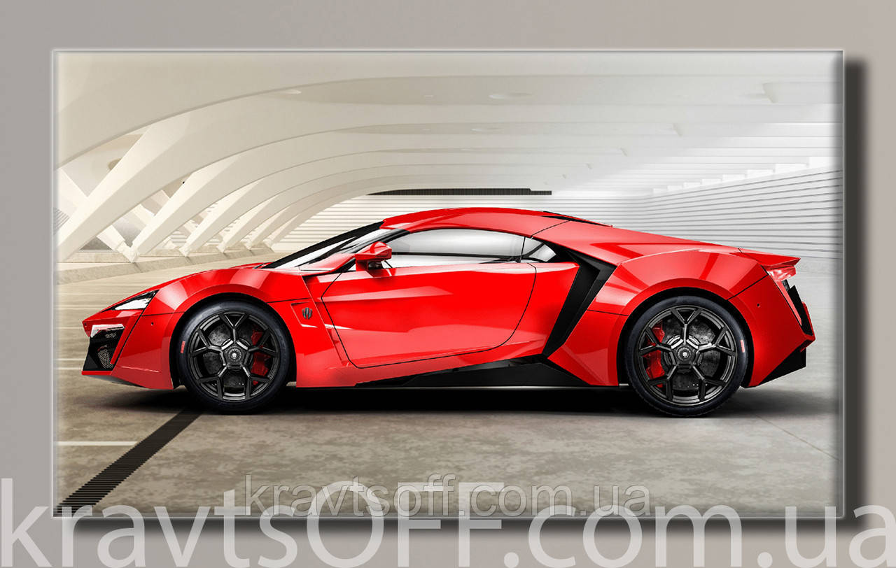 Картина на полотні "Lykan Hyper Sport" ( 32.5х55 см )