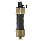 Фільтр портативний для води туристичний похідний Water Filter Straw на 3000 л Khaki, фото 3