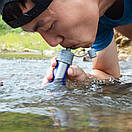 Фільтр портативний для води туристичний похідний Water Filter Straw блакитний, фото 7