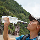 Фільтр портативний для води туристичний похідний Water Filter Straw блакитний, фото 8