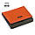 Маленький шкіряний жіночий гаманець з RFID захистом Kafa (413 orange-dark green), фото 3