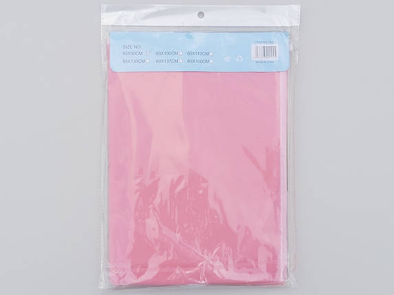 Чохол для зберігання одягу плащівка рожевого кольору. Розмір 60х90 см, фото 2