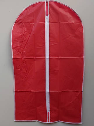 Чохол для зберігання одягу плащівка червоного кольору. Розмір 60х90 см, фото 2