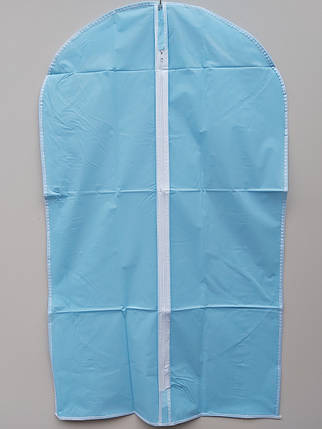 Чохол для зберігання одягу плащівка блакитного кольору. Розмір 60х100 см, фото 2