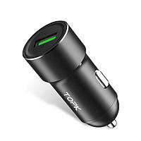 Автомобільний зарядний пристрій Topk Quick Charge 3.0 18 W USB Black (TK102Q-BL)