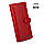 Гаманець жіночий шкіряний червоний Kafa з RFID захистом (AE031-1 red mat), фото 2