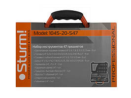 Набір глибоких головок (5-13мм і біт 47 перед.) Sturm 1045-20-S47