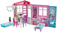 Оригинальный кукольный дом для Барби Портативный Barbie Doll House Playset, Multicolor FXG54