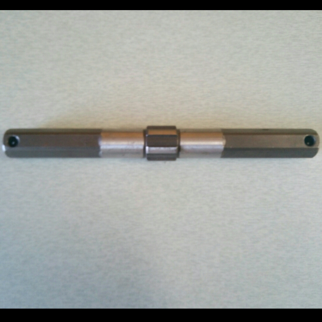 Вал шістьграний L-255 мм Z-6 редуктора мотоблоку, фото 1