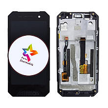 Дисплей Nomu S30 Mini з сенсором і рамкою, чорний