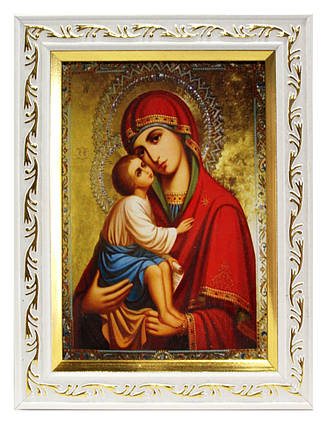 Икона в рамке Дева Мария Пресвятая Богородица, багет 1511А-015-3, 7х10, фото 2