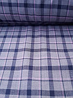 Костюмна вовняна тканина в карту