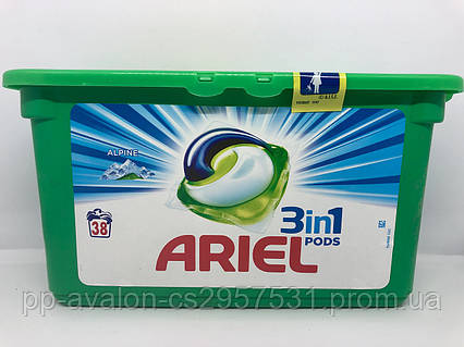 Капсули для прання Ariel 3in1 Pods Mountain Spring 37 шт