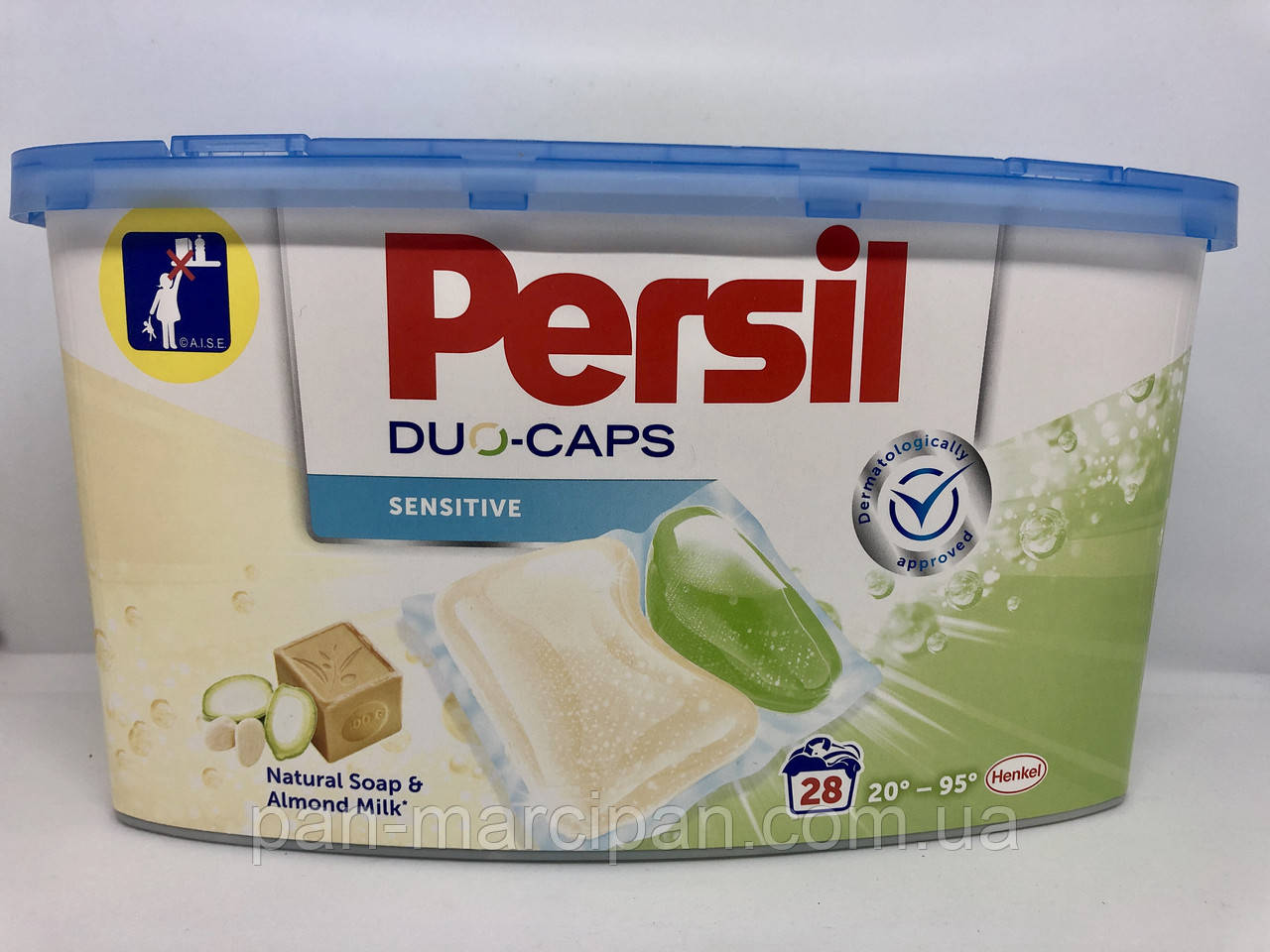 Капсули для прання Persil Duo-Caps Natural Soap&Almond Milk (28 шт) Угорщина