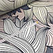 Бавовняна тканина (ТУРЕЧЧИНА шир. 2,4 м) листя смугасті бірюзово-салатові на коричневому, фото 4