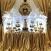 Весільний Кенді Бар у золотому кольорі, фото 3
