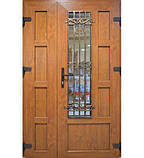 Двері вхідні 960 металопластикові з вікном і матовим склом, фото 4