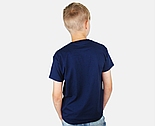 Дитяча футболка синя базова бавовняна (глибокий темно-синій) Valueweight kids Fruit of the Loom, фото 2