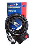 Замок велосипедний трос Tonyon 12x1500 мм TY555 Тайвань