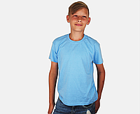 Дитяча Класична футболка для хлопчиків Небесно-блакитна Fruit of the loom 61-033-YT 14-15