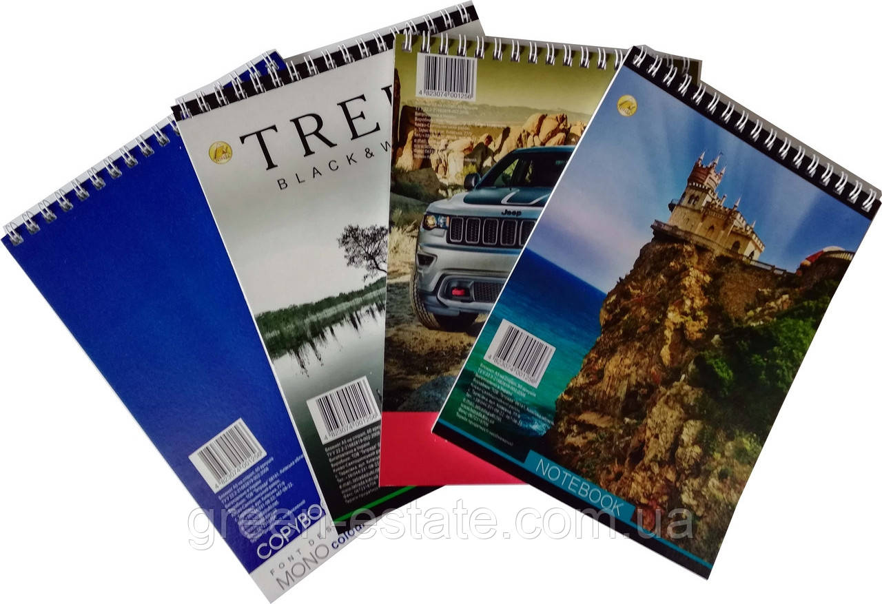 Блокнот А5 на спіралі 60 л.