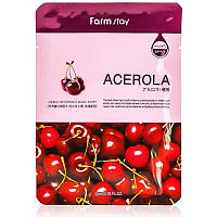 Тканинна Маска з ацеролой FarmStay Visible Difference Mask Sheet Acerola