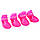 Непромокаемые резиновые сапоги для собак, розовый, резиновая обувь для собак мелких, средних, крупных пород, фото 3