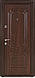 Двері вхідні "Міністерство Двері" ПУ-01 Метал Дуб Коньячний 86 смХ205 см Праве Порошкове фарбування, фото 2