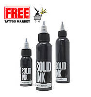 Тату краска SOLID INK Matte Black 1 унц (30мл)