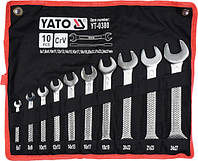 Набір ключів ріжкових 6-27 мм 10 шт. YATO YT-0380 (Польща)