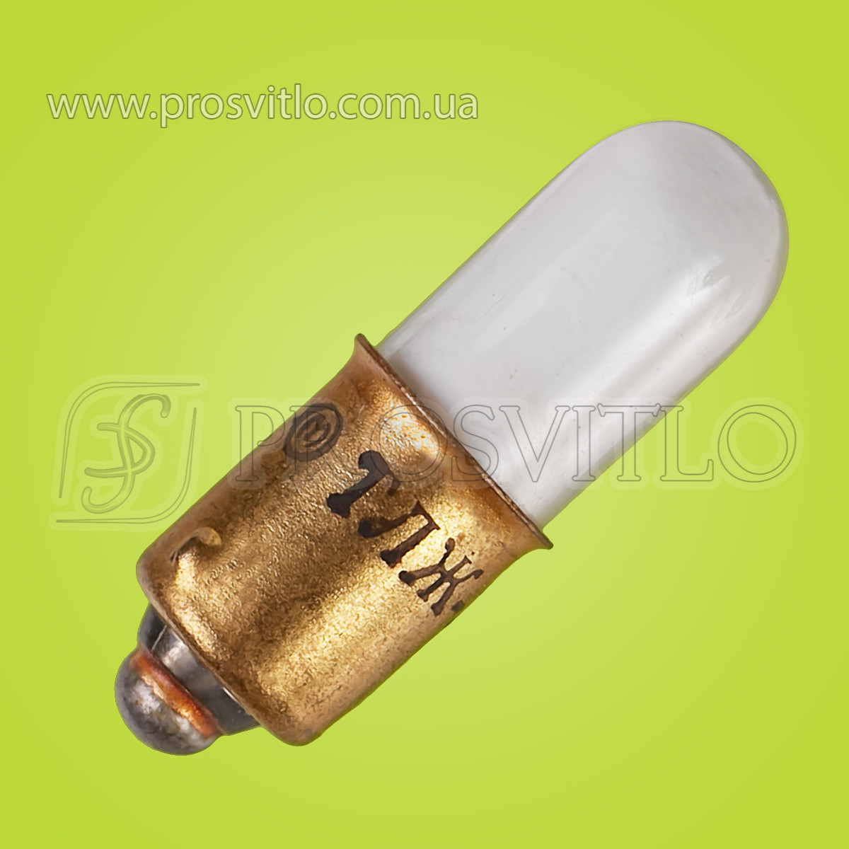 Лампа ТЛЗ 1-2 зеленая Е10, B9s