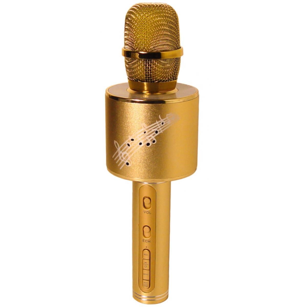 Караоке-мікрофон портативний DM YS-66 5548, золотий
