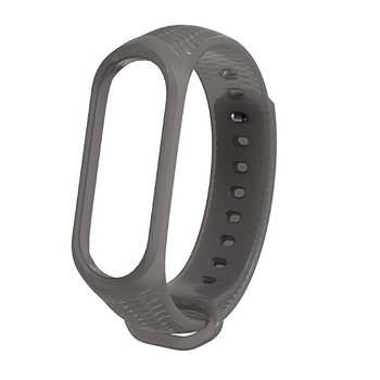 Ремінець Xiaomi Mi Band 4 / 3 MiJobs Aurora силіконовий рифлений напівпрозорий Чорний 2154P