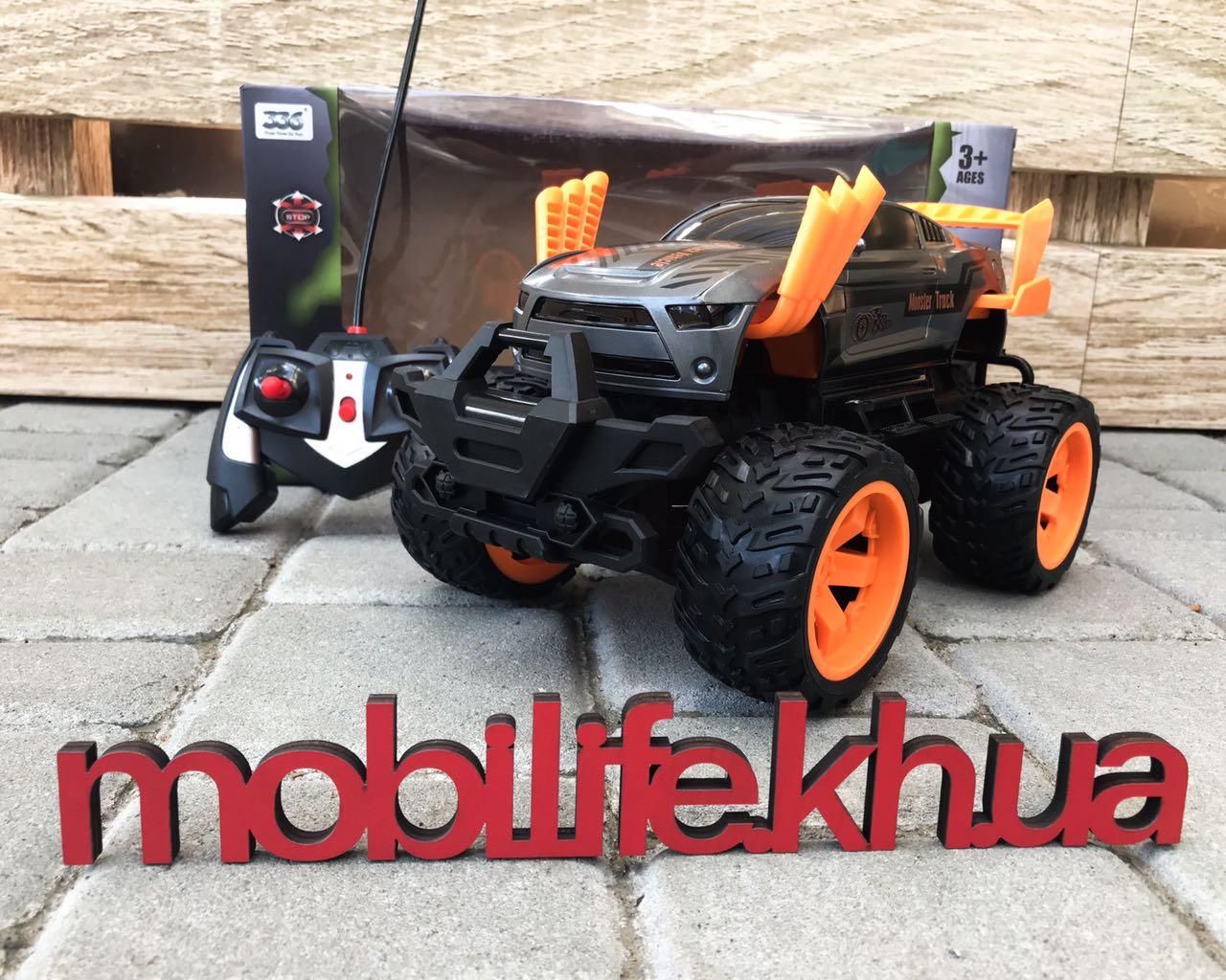 Велика Машинка Monster Truck(МОНСТР-ТРАК) З Неоном і з Трубами/На Акумуляторах/