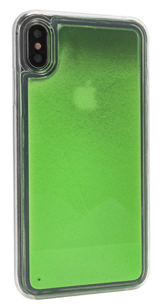 Чохол-накладка NZY для Apple iPhone X/ XS TPU Рідкий нічний пісок Яскраво-зелений (126064)
