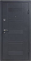 Двері вхідні "Міністерство Дверей" ПУ-132 Сірий горизонт (металева, квартирна доставка, установка)