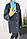 Молодіжне жіноче  полу пальто вільного крою з поясом / розміри 38, 40, 44 + (42-44-46), фото 3