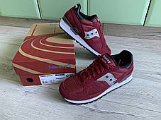 Чоловічі оригінальні кросівки Saucony Shadow Original Burgundy/Black бордові з чорним, фото 3
