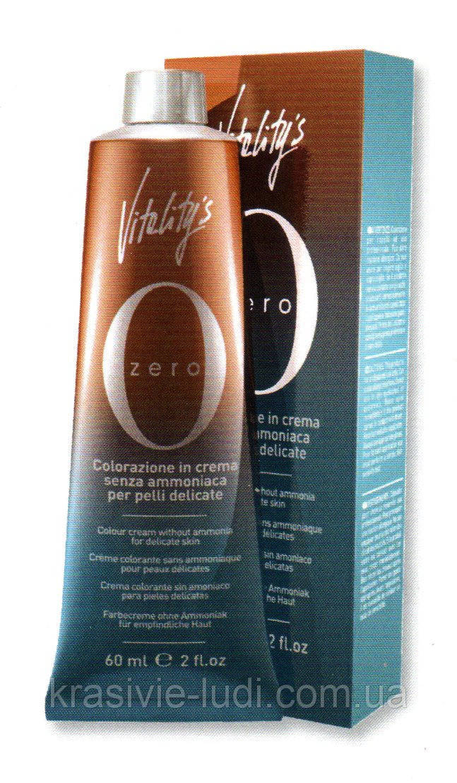 Стойкая безаммиачная краска для волос VITALITY S Zero new 100мл - фото 1 - id-p1024303561
