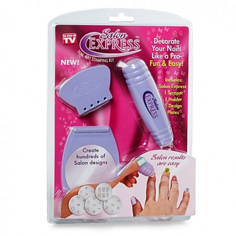 Манікюрний набір Salon Express Nail Art Stamping Kit (Набір для стемпінгу)