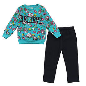 Теплий костюм для дівчинки. 86, 92 см