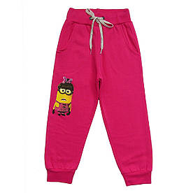 Теплі спортивні штани Minions для дівчинки. 110 см
