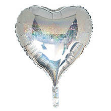 Повітряна куля з фольги "Велике серце" для гелію/повітря 22", 60 см