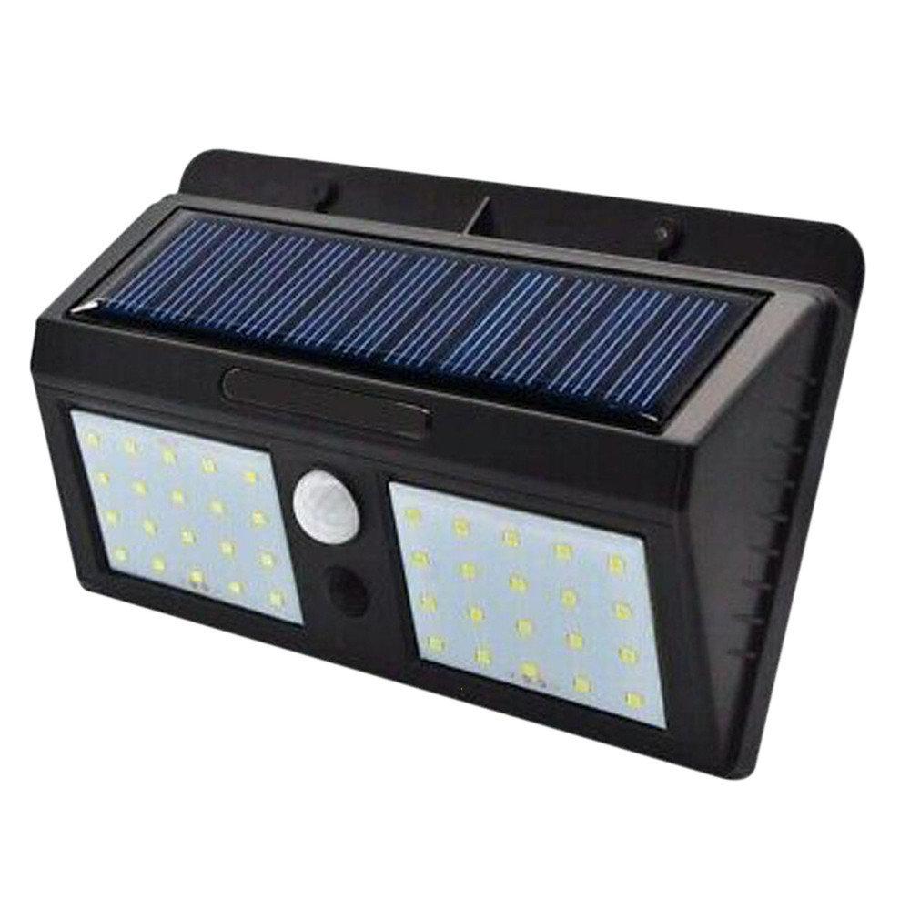 Світлодіодний LED ліхтарик на сонячній батареї з датчиком руху 609 Solar 40 діодів (YH 818)