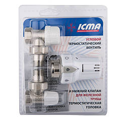 Термокомплект Icma 1/2" прямий NoKTE985+775+815