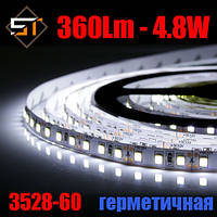 Светодиодная лента B-LED Standart 12В 3528-60 IP65 холодный белый, герметичная, 1м