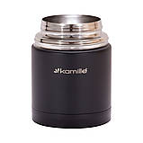 Термос харчовий для супу Kamille KM-2092 500мл Термос з нержавіючої сталі для супу Термос для обідів, фото 2
